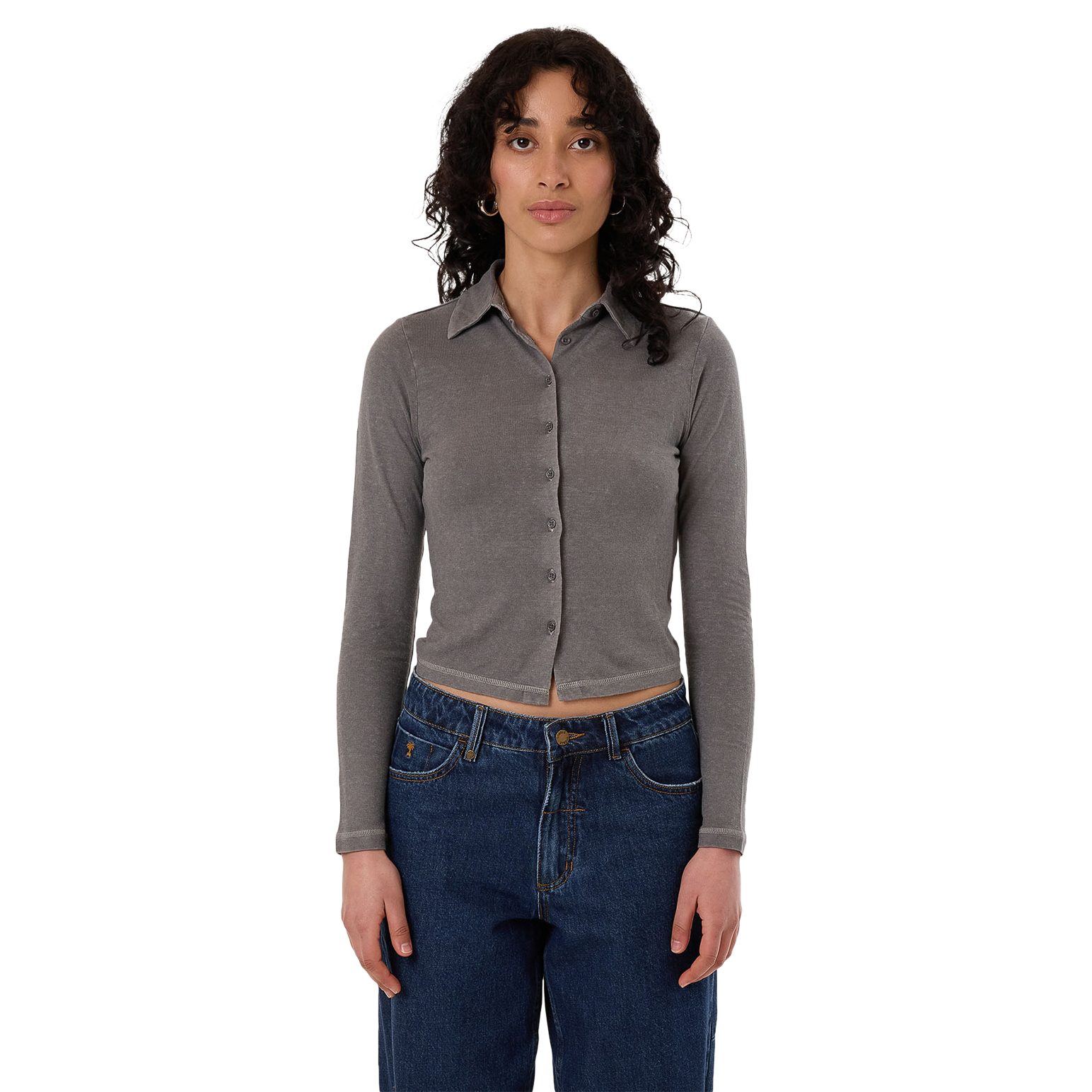 Thrills Hemp Collared Long Sleeve